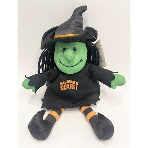 Galerie Rapping Witch Plush Stuffed Toy 10” w/ Sound Works “Halloween Scare!”